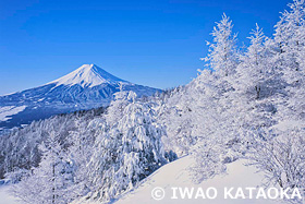 三つ峠より富士山　山梨県