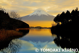 田貫湖　富士山　静岡県