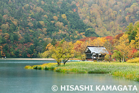 湯ノ湖　紅葉　栃木県　10月