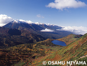 硫黄沼　十勝連峰　北海道　9月