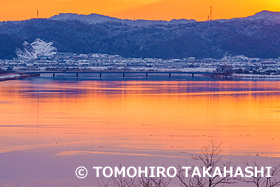 河北潟 　石川県　2月