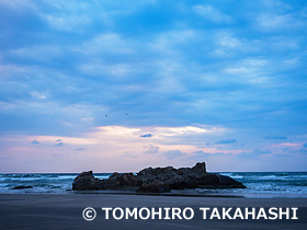 薄磯海岸　福島県　2月