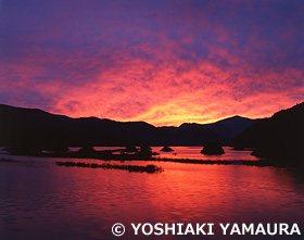 秋元湖　福島県　8月