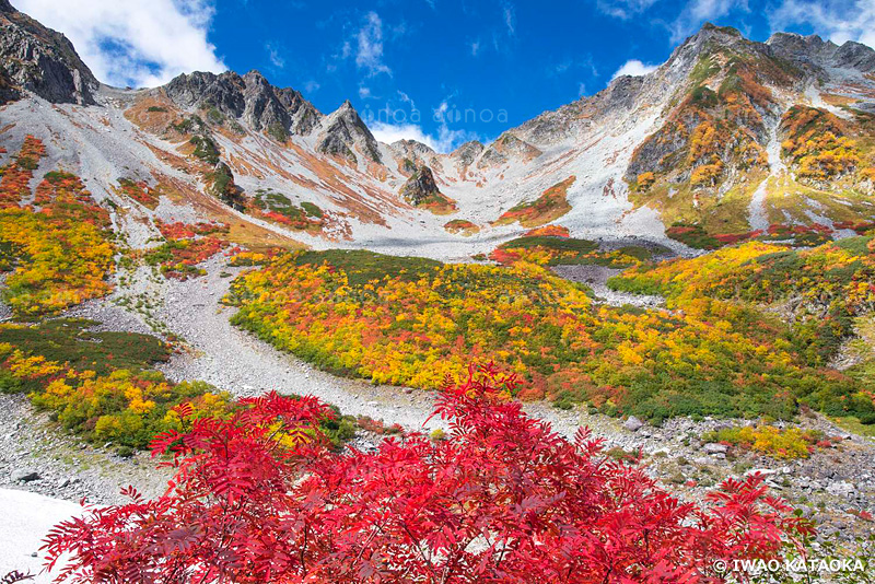 紅葉の涸沢　長野県