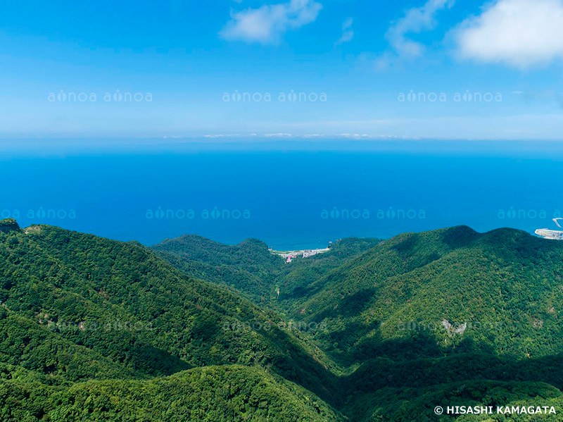 弥彦山展望台　ドローン撮影　新潟県　8月