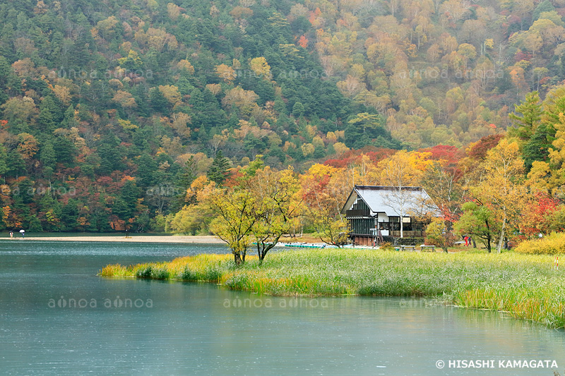 湯ノ湖　紅葉　栃木県　10月