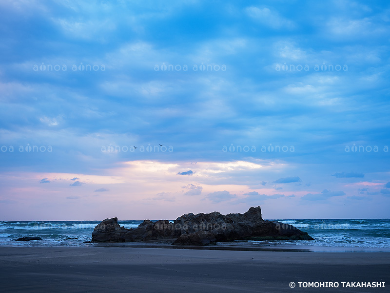 薄磯海岸　福島県　2月